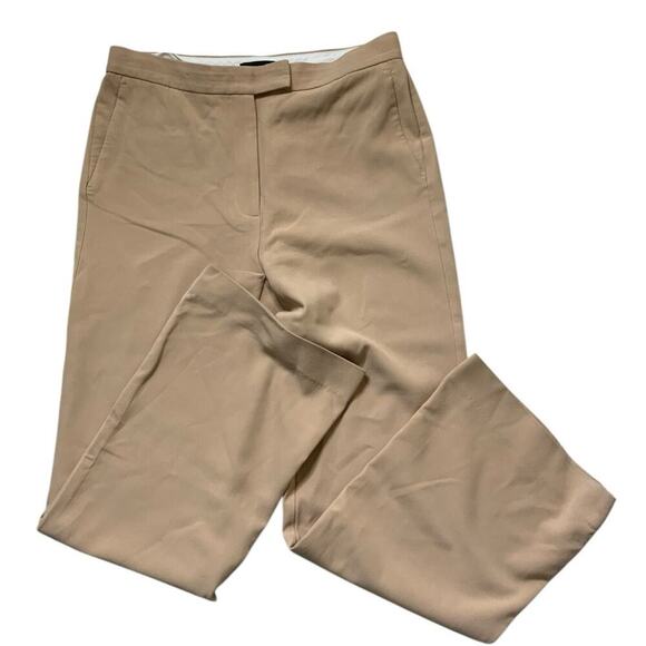 Ann Taylor Chino Pants Women 8 Flat Front Stretch Performance Golf Golfer Preppy - Picture 3 of 9